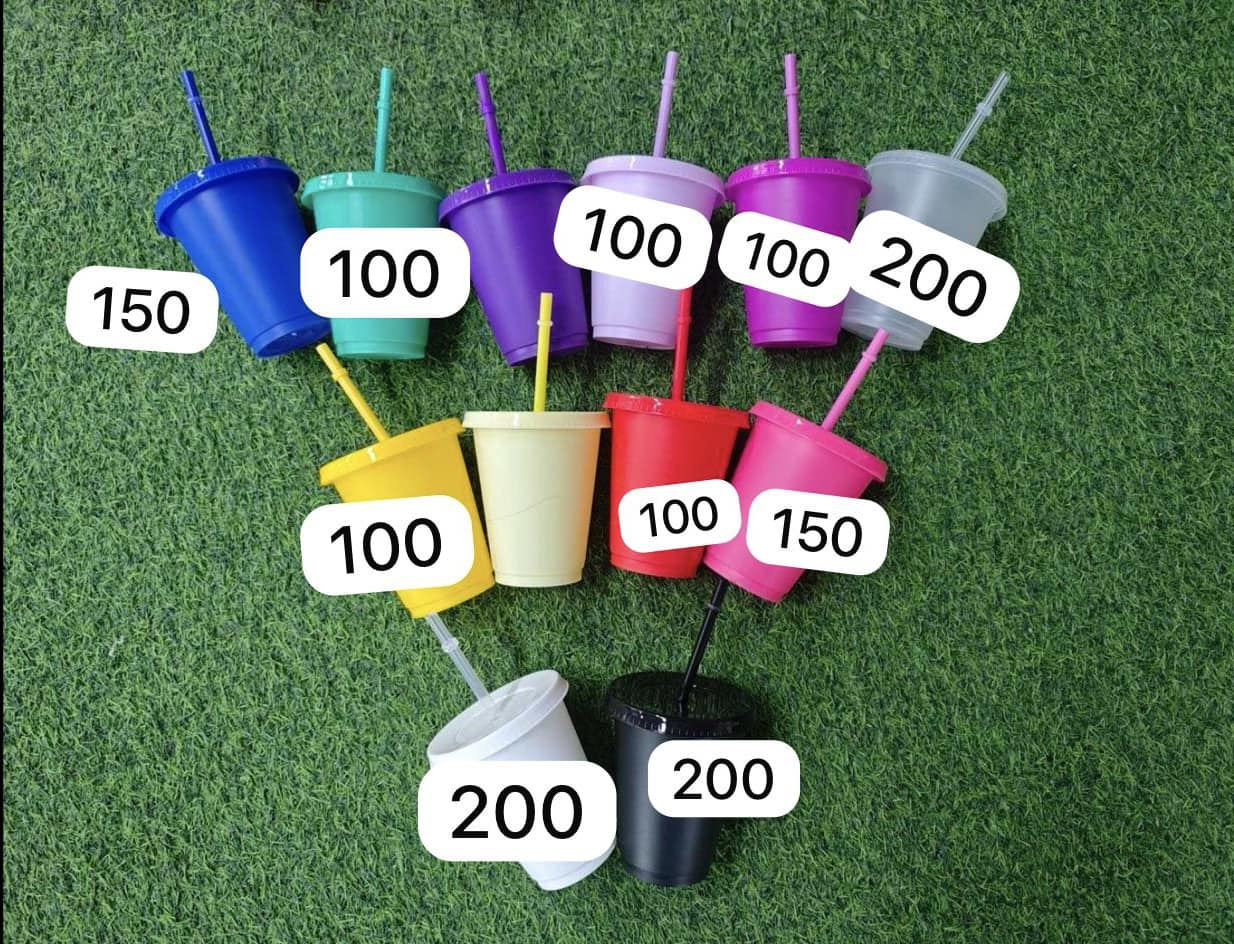 16oz Cold Cups 10x red 10x blue