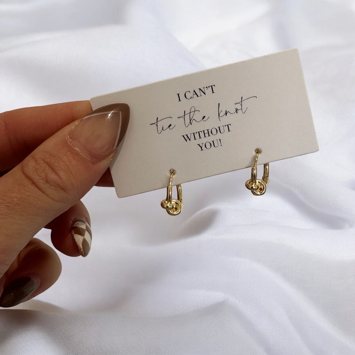 Tie The Knot Knotted Hoop Earrings
