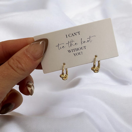Tie The Knot Knotted Hoop Earrings