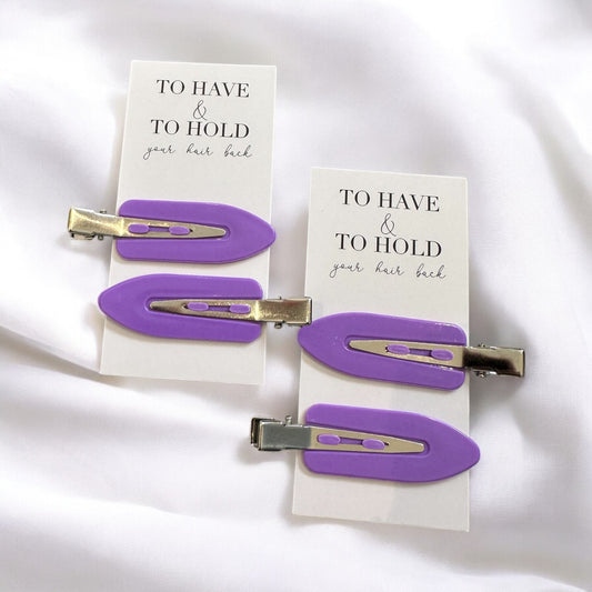 Lilac To Have and To Hold Wedding Hair Clips (Copy)
