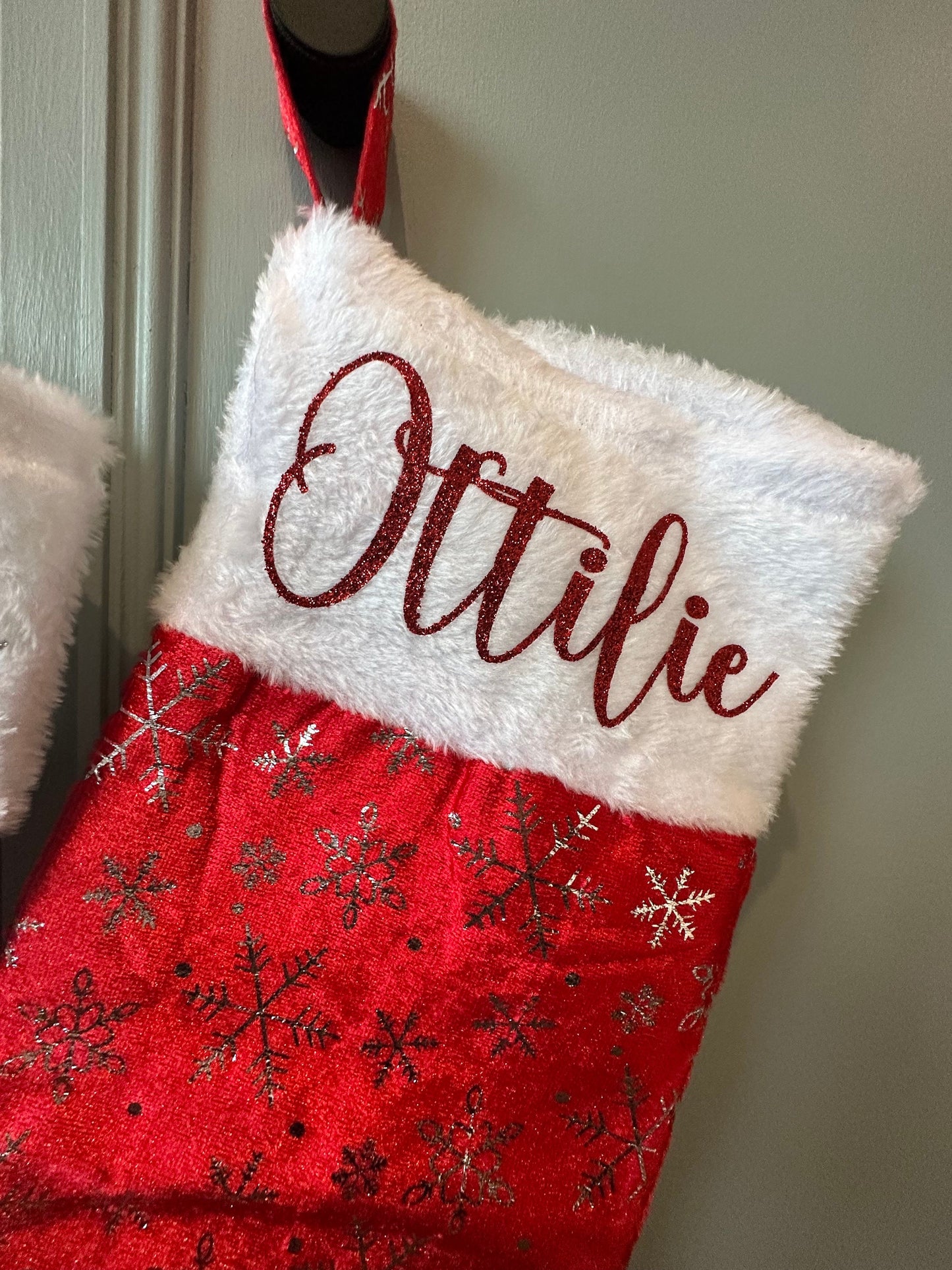 Personalised Christmas Stocking, Christmas Eve Box, Christmas Gift, Gift Bag, Stocking, Christmas Bag