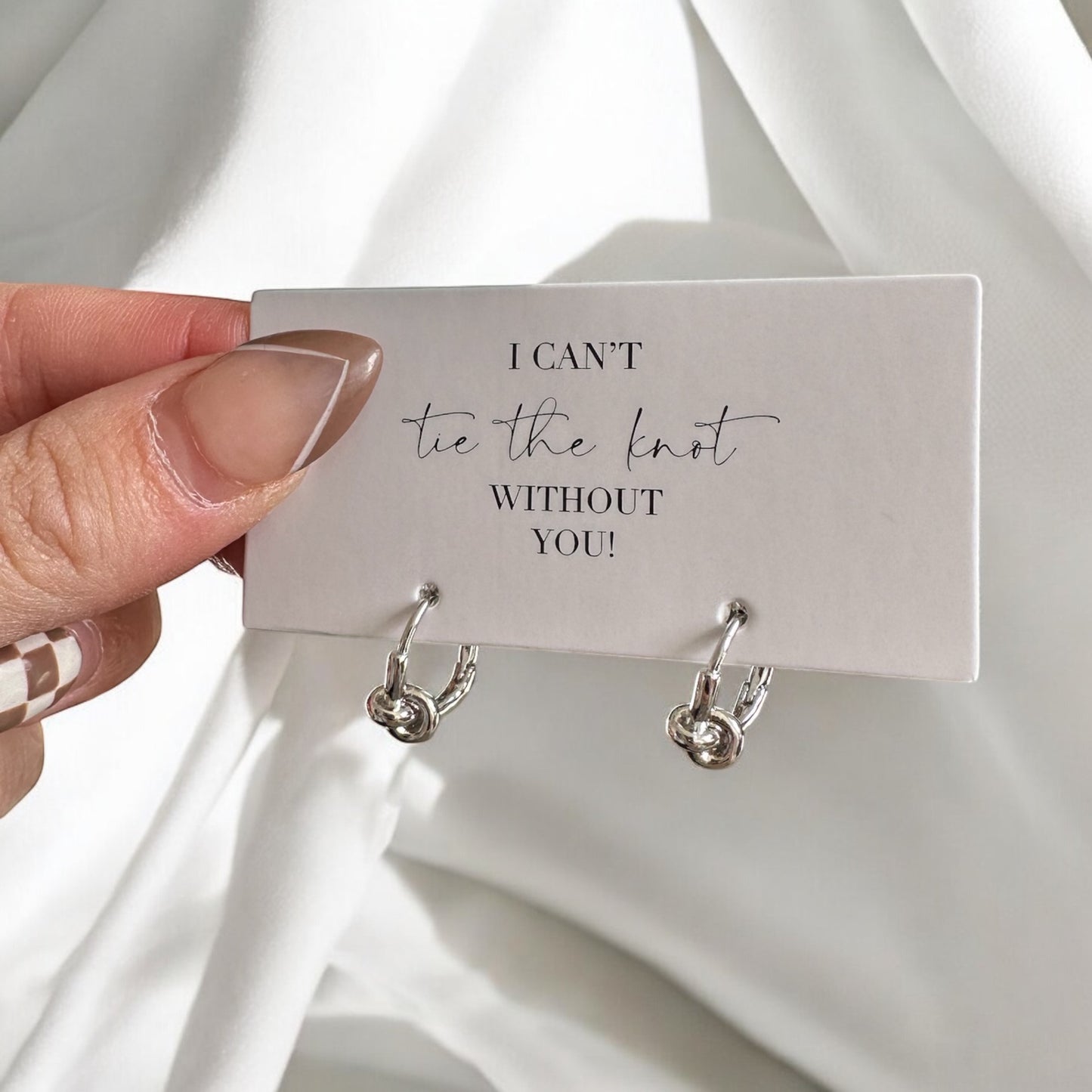 Tie The Knot Knotted Hoop Earrings