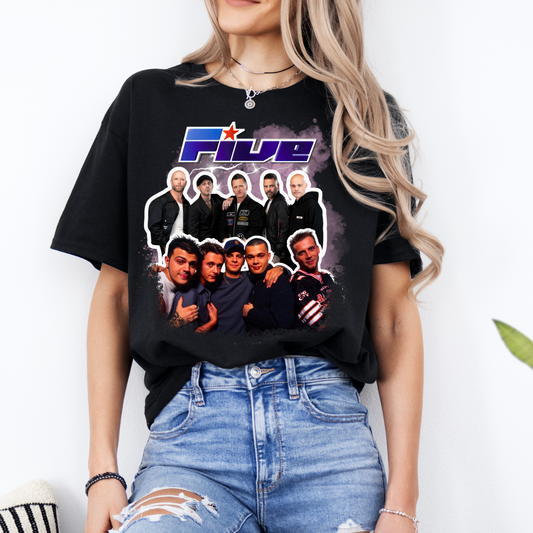 Vintage Style T-Shirt - FIVE