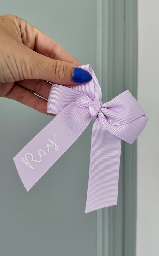 Name Hair Bow