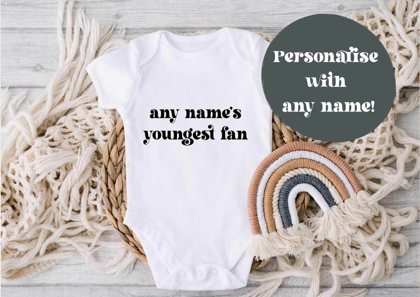 Youngest Fan Baby Grow