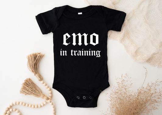 Emo In Training Baby Grow Suit