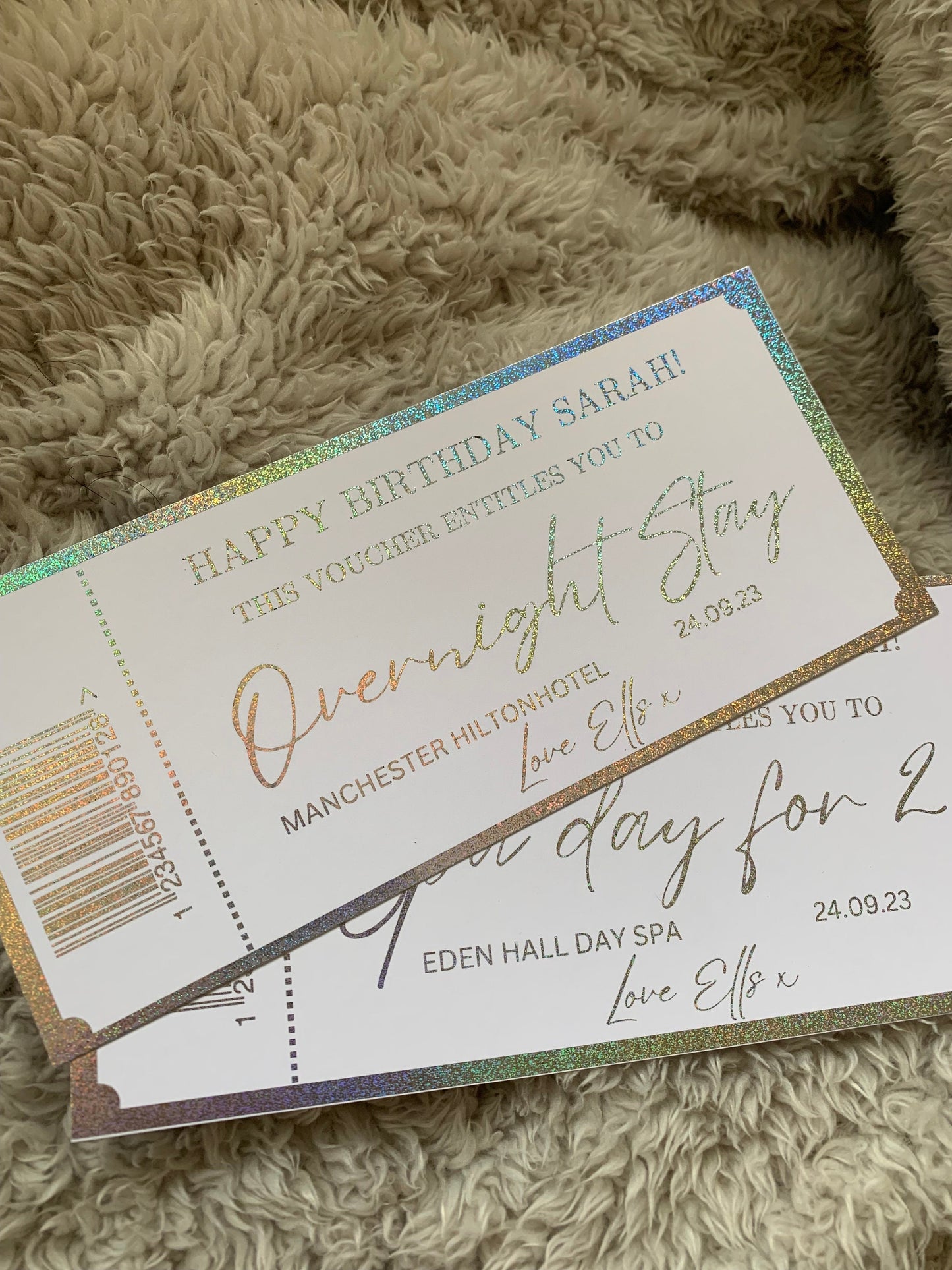 Personalised SPA DAY Gift Ticket