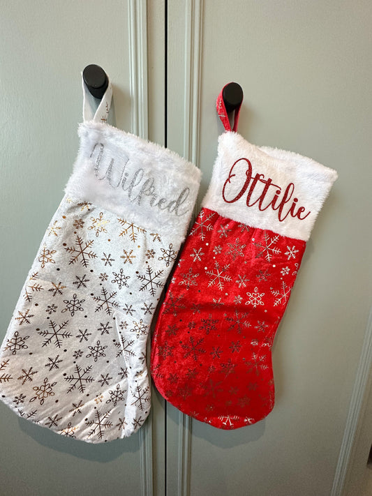 Personalised Christmas Stocking, Christmas Eve Box, Christmas Gift, Gift Bag, Stocking, Christmas Bag