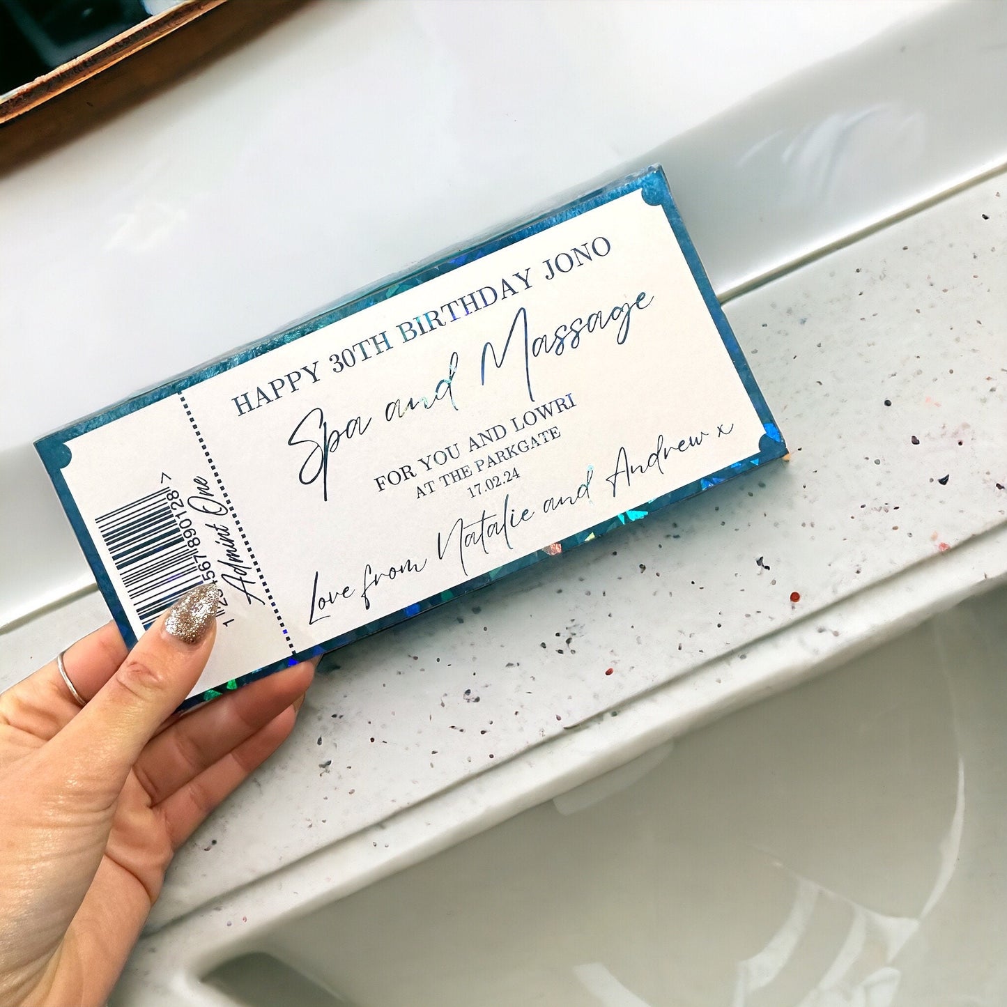 Personalised SPA DAY Gift Ticket